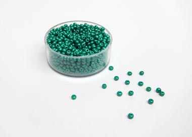 Rocailles 2,6mm PermaLux grün perl